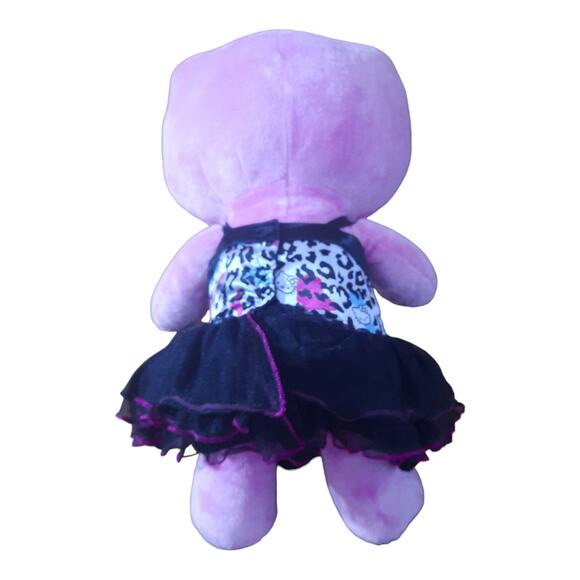 Hello Kitty Build-A-Bear Pink Winking Leopard Dress Bow - Picture 2 of 9